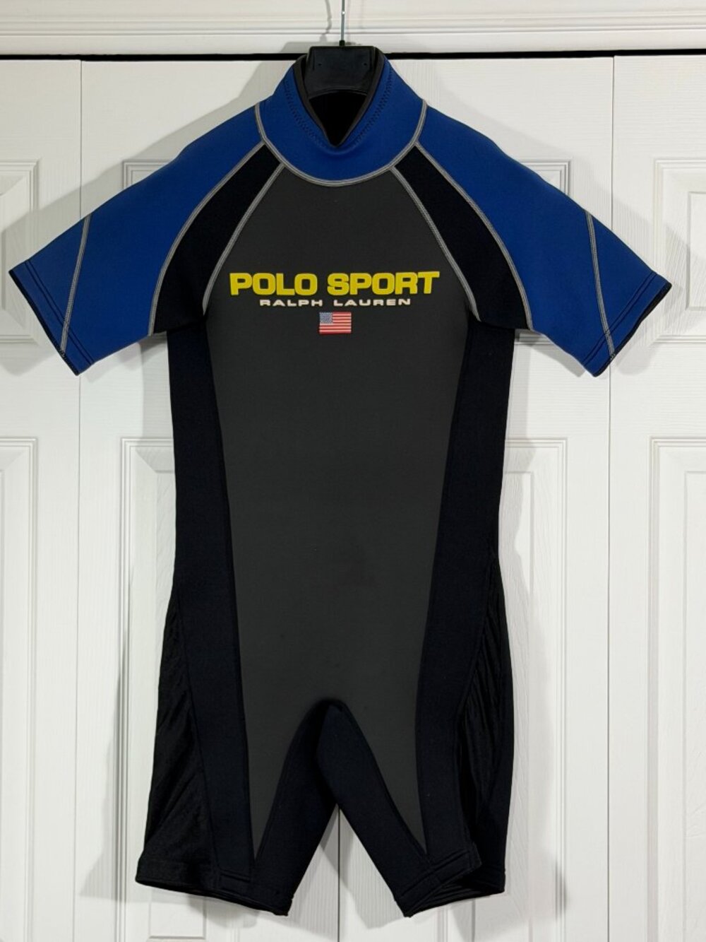 Rare Vintage 90s Polo Sport Ralph Lauren Wetsuit / Shorty - XL Child (Fits Women